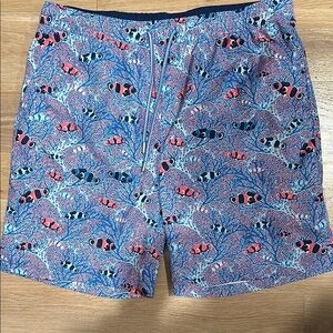 Men's Peter Millar Swim Shorts with Fish Print